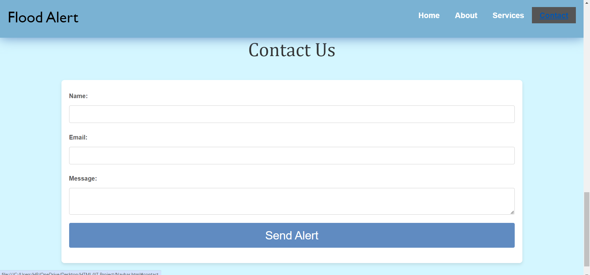 Flood Alert Project